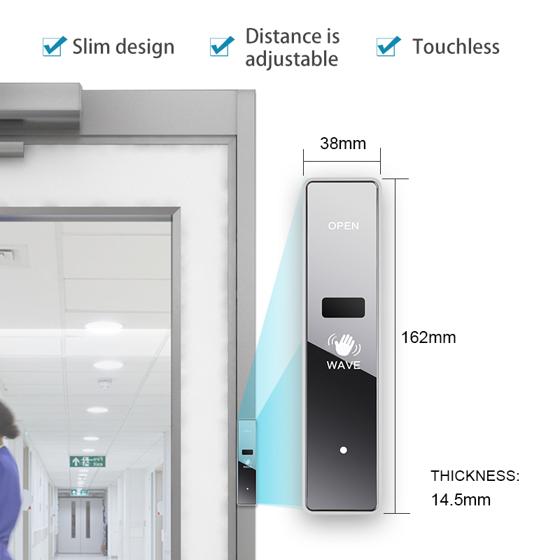 wireless touchless sensor switch for automatic door PB21 