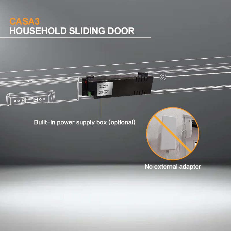 CASA3 Automatic Household Sliding Door Operator Office Partition Automation from Ningbo Turtech